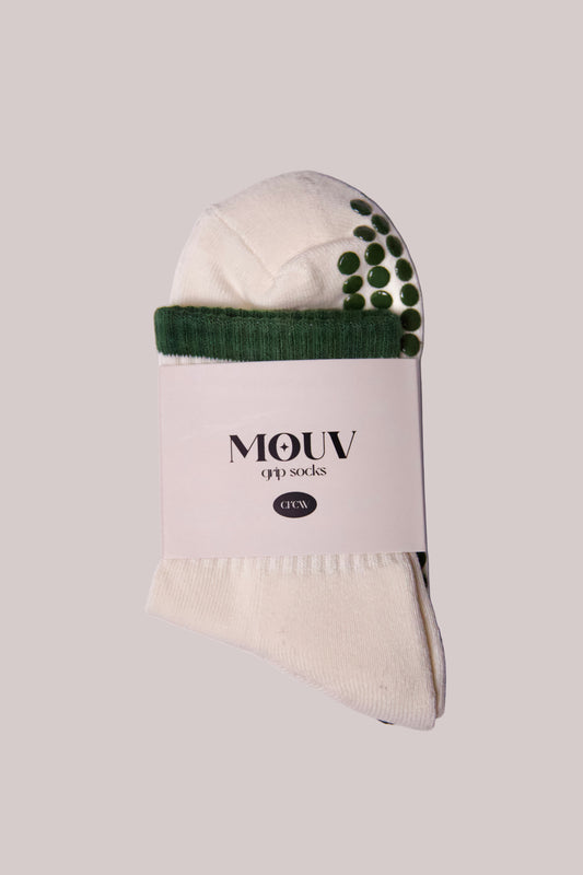 Striped Crew (Forest Green)