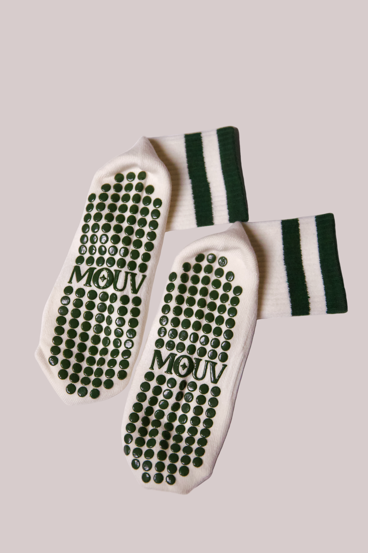 Striped Crew (Forest Green)